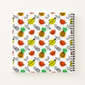 Vector grafisch naadloos patroon notitieboek (Achterkant)