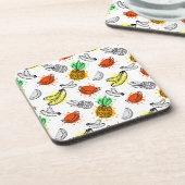 Vector grafisch naadloos patroon onderzetter (Linkerzijde)