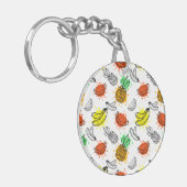 Vector grafisch naadloos patroon sleutelhanger (Voorkant Links)