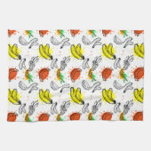 Vector grafisch naadloos patroon theedoek (Horizontaal)