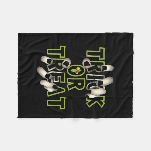 Vector halloween partij fleece deken (Voorkant (Horizontaal))