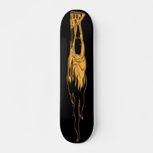 Vector hand getekende illustratie van dood met pla persoonlijk skateboard (Voorkant)