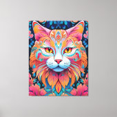 Vector Kat Canvas Print (Voorkant)