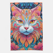 Vector Kat Handdoek (Verticaal)