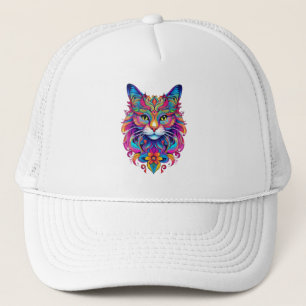 Vector Kat Trucker Hoed Pet