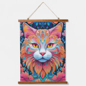 Vector Kat Wandtapijt Hangend Wandkleed (Voorkant)