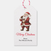 Vector Kerstman Cadeaulabel (Achterkant)