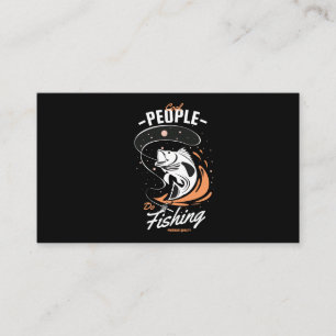 Vector koele mensen doen vissen, vissen t shirt de informatiekaartje