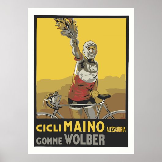 Vector Kunst, fietsen, Italiaanse kampioen 1920 Poster (Voorkant)