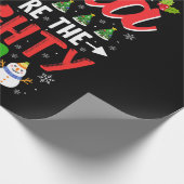 Vector lieve kerstman ze zijn de stoute degenen t  cadeaupapier (Hoek)