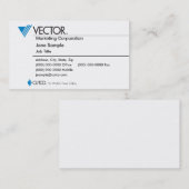 Vector Marketing Visitekaartje (Voorkant / Achterkant)