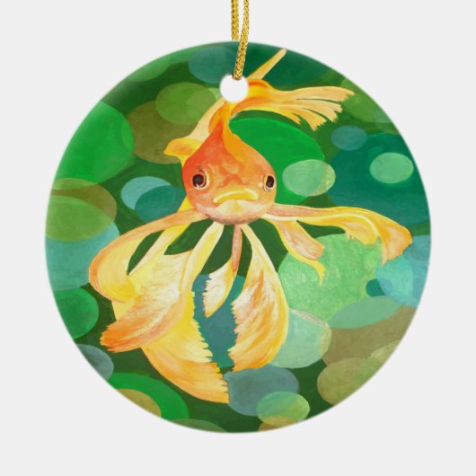 Vector met groene bubbels keramisch ornament (Voorkant)