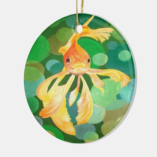 Vector met groene bubbels keramisch ornament (Links)