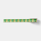 Vector met groene bubbels satijnen lint (Voorkant)