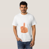 Vector middenvinger t-shirt (Voorkant volledig)