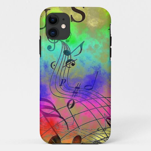 Vector muziekthema Case-Mate iPhone case (Achterkant)