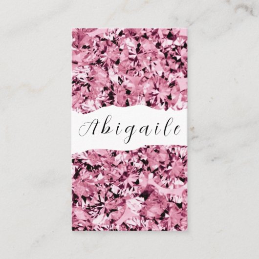 Vector naadloze  diamanten visitekaartje (Voorkant)