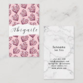 Vector naadloze diamanten zonder doezels visitekaartje (Voorkant / Achterkant)