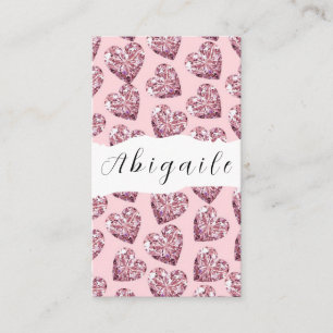 Vector naadloze  diamanten zonder doezels visitekaartje