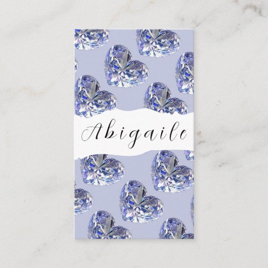 Vector naadloze  diamanten zonder doezels visitekaartje (Voorkant)