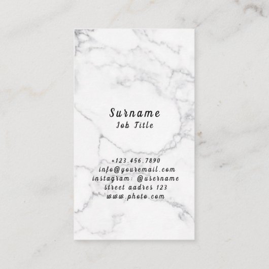 Vector naadloze donuts Business Ca Visitekaartje (Achterkant)