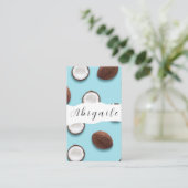 Vector naadloze  kokokosnoot visitekaartje (Staand voorkant)