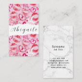 Vector naadloze  lips Visitekaartje (Voorkant / Achterkant)