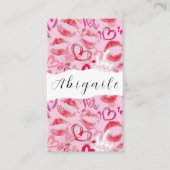 Vector naadloze  lips Visitekaartje (Voorkant)