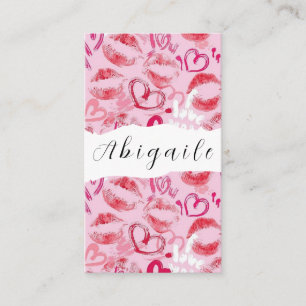 Vector naadloze  lips Visitekaartje