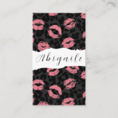 Vector naadloze  lips Visitekaartje (Voorkant)