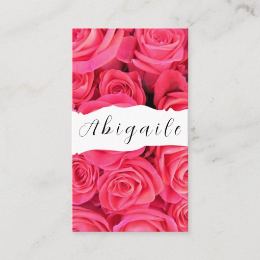Vector naadloze  Rozen Business Ca Visitekaartje (Voorkant)