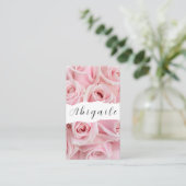 Vector naadloze Rozen Visitekaartje (Staand voorkant)