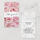 Vector naadloze Rozen Visitekaartje (Voorkant / Achterkant)