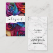 Vector naadloze  Rozen Visitekaartje (Voorkant / Achterkant)