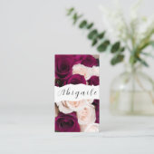 Vector naadloze  Rozen Visitekaartje (Staand voorkant)