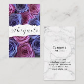 Vector naadloze  Rozen Visitekaartje (Voorkant / Achterkant)