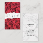 Vector naadloze  Rozen Visitekaartje (Voorkant / Achterkant)