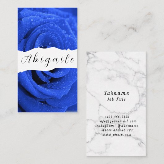 Vector naadloze  Rozen Visitekaartje (Voorkant / Achterkant)