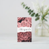 Vector naadloze  Rozen Visitekaartje (Staand voorkant)