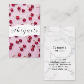 Vector naadloze  veerkers visitekaartje (Voorkant / Achterkant)