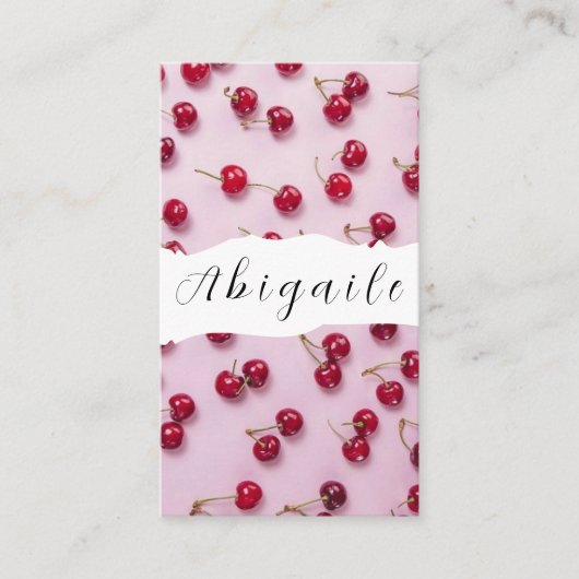 Vector naadloze  veerkers visitekaartje (Voorkant)