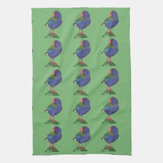 Vector neem Nieuw-Zeelandse vogel Theedoek (Verticaal)