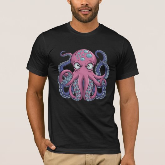 Vector Octopus Monster T-Shirt Design – Edo Ukiyo (Voorkant)