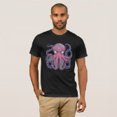 Vector Octopus Monster T-Shirt Design – Edo Ukiyo (Voorkant volledig)