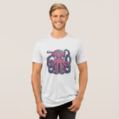 Vector Octopus Monster T-Shirt Design – Edo Ukiyo (Voorkant volledig)