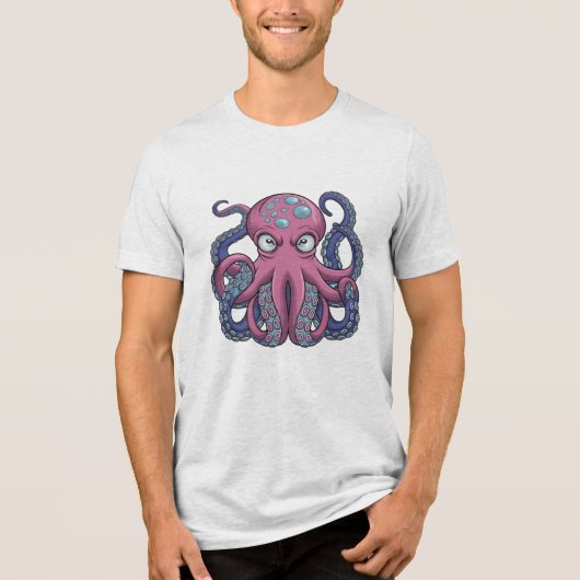 Vector Octopus Monster T-Shirt Design – Edo Ukiyo (Voorkant)