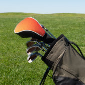 Vector oranje textuur golfheadcover (Insitu)