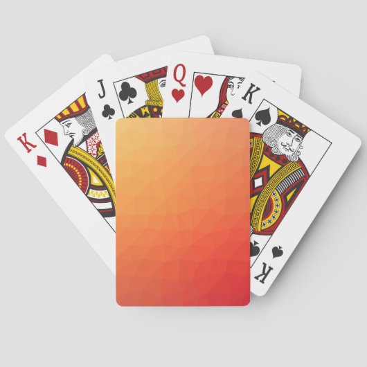 Vector oranje textuur pokerkaarten (Achterkant)