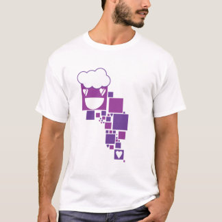 Vector Paarse boxen T-shirt