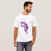 Vector Paarse boxen T-shirt (Voorkant volledig)